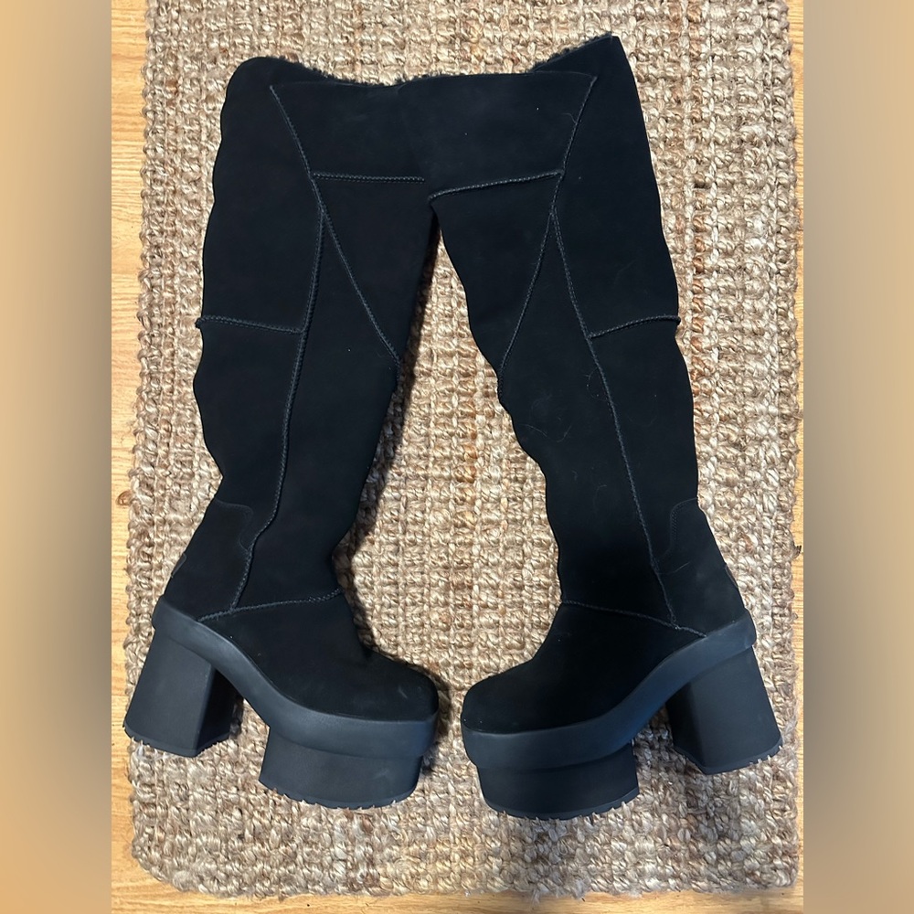 Uggs W new heights platform xtra knee high boots 7.5